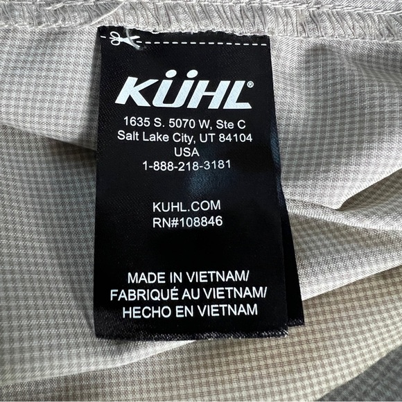 KÜHL Sojourn Hiking Long Sleeve Shirt Light Khaki UPF 30 Lightweigh Size Small - Picture 9 of 12